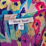 Black Rainn Cream Watercolor Floral Print with Crochet Trim Sleeveless Blouse Photo 5