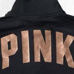 PINK - Victoria's Secret VS Glare Pink Logo Women’s L Black Track Pullover with White Stripes Y2K Photo 4