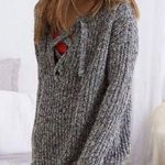 American Eagle ✨ AERIE OVERSIZED LACE-UP SWEATER✨ Photo 0