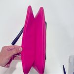 No Boundaries  Stylish Pink and Green Envelope Clutch Photo 9