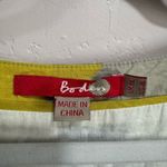 Boden Beige & Yellow Floral Short Sleeve Sheath Dress 8 Long Gray Photo 7