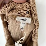 Aerie  Crochet Maxi Dress Sleeveless Koko‎ Brown Boho Cottagecore Flowy Long XS Photo 2