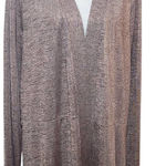  Metallic Pink Cardigan Size XL Susan Graver Pink Open Cardigan Photo 0