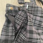 Hot Topic Grey and black  plaid skirt with suspenders size small vintage‎ Photo 5