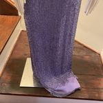 Scala  Lavender Beaded Gown SIZE M – Sleeveless High Neck Formal Evening Dress Photo 4