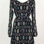 Forever 21  Contemporary Geometric Patterned V-Neck Dress | Size XS Photo 0