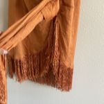 Cloud Ten Fringed Orange Wrap Skirt Size S Photo 7