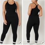 PINK - Victoria's Secret Victoria’s Secret Pink Sport Seamless V Full Length Onesie Color Black NWT Photo 1