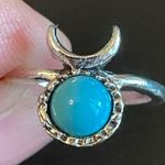 The Moon Turquoise stone ring size 4 Photo 3