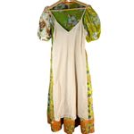 ALEMAIS Hotel Lamu Spliced Floral Shirt Midi Dress Size US 6 AU 10 Photo 3