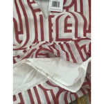 MICHELLE MCDOWELL Marley Touchdown Top In Crimson/White Ruffle Sleeves Size M Red Size M Photo 4