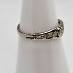 Sterling Silver Heart & Cutout Design Ring (5.5) Photo 2