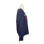 Life is Good Women's Size Small Blue Christmas Stocking Long Sleeve Crusher Tee Photo 13