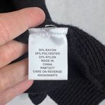 Elle Black Chunky Open Front Long Sleeve Ribbed Knit Sweater Size XXL Photo 6