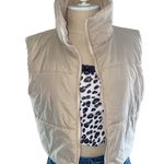 Cropped Puffer Vest White Size XS Photo 0