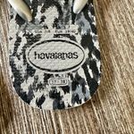 Havaianas grey leopard print flip flops Photo 1