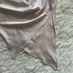 Ramy Brook Dress Kathleen One-Shoulder Asymmetric Oyster Nude 4 NWT New Photo 7