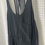 Aritzia Wilfred Sheer Black Silk Halter Dress Small Photo 4