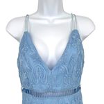 Pink Lily  Lace Cutout Mini Dress Light Blue Size Small NWT Photo 2
