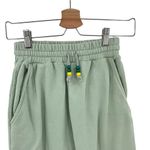 STAUD Wide Leg Sweatpants Sage Green Beaded Drawstring Waist Size XS **Flawed Photo 3