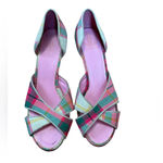 Lilly Pulitzer PLAID WOODEN HEELS Photo 3