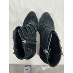 Womans Dolce Vita TAE Black Suede Strappy Heel Ankle Boots Size 7 M Photo 5