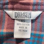 Duluth Trading Flannel Shirt Womens XS Multicolor Plaid‎ Button Up Long Sleeve Photo 6