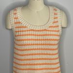 American Eagle Knit/Crochet Sleeveless Dress- Orange and Beige- Size Small- NWT Photo 1