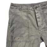 Free People  Stormbringer Green Distressed Utility Straight Leg Pants Sz 29 Boho Photo 10