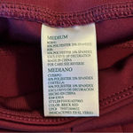 Tangerine  Womens Med Brick Red High Waist Tummy Control Rib Trim Active Legging Photo 5