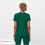 FIGS  Hunter Green Catarina Scrub Top Photo 2