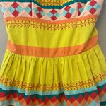 Anthropologie Leifsdottir ribboned Quilotoa multicolored strapless dress size 4 Photo 14