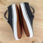 Vans Asher Perforated Leather Slip On Sneakers Black Womens 8 Photo 4