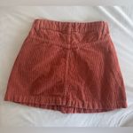 Free People Ray High Rise Corduroy Mini Skirt Pockets Buttons Size 0 XS Photo 7