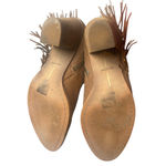 Dolce Vita Size 9.5 Juneau Ankle Boots Fringe Chain Neutral Brown Shoes Suede Photo 1