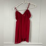 Rampage  Y2K Ruffle Rose Red Slip Lace Dress Large Coquette Valentines Babydoll Photo 4