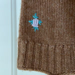 NWOT | Hazel Moon women’s knit‎ embroidered sweater tank — medium Brown Photo 2