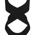 SKIMS Knit Swim Monokini Onyx Size Medium Photo 0