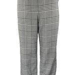 Lovers + Friends Betty Black White Plaid Checkered Fringe Trousers Pants Size M Photo 0