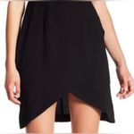 Bobeau Women’s Black Stretch Crepe Pleated Bodice Faux Wrap Dress Size XL Photo 3