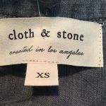 Cloth & Stone Anthropology whitewash tie front top Photo 5