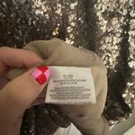 Dress the Population  Camilla Sequin Midi Dress Deep V Sleeveless Gold Size Small Photo 6