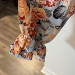 Floral Long Sleeve Women's Top Blue Photo 3