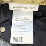 Paige Skyline Ankle Peg Low Rise Blue Denim Jeans 25 Dark Wash Non-Distressed Photo 10
