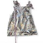 Aura Sequin Shoulder Tie Tank Top‎ Photo 15