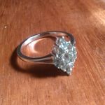 Malagasy Pine Apatite Sterling Silver Cluster Ring (Size 8) Photo 4