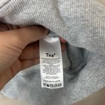 TNA Aritzia Cozy Fleece Boyfriend Fit Crop Hoodie in Heather Gray Sz 2XS Photo 4