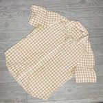 Levi Strauss & CO. Vintage button up collared short sleeve shirt plaid & orange s Photo 0