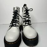 Dr. Martens  Jadon boots in white with black platform size 7 Photo 2