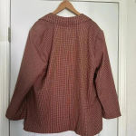 A New Day NWT  Red Oversized Perfect Plaid Fall Blazer Jacket Size XXL Photo 5